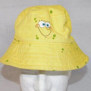 Sponge Bob Square Pants Yellow Bucket Hat Toddler Kids / Child 3-5 Years